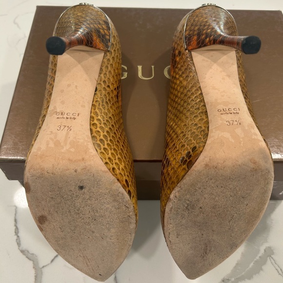 Gucci pumps pitone paris tucano size 37.5 - Picture 3 of 6